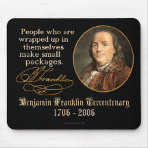 Ben Franklin - Small Packages Mouse Pads