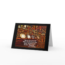 Ben Franklin's Famous Beer Quote Card