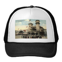 Ben Hur Race Coney Island NY 1914 Vintage Mesh Hats