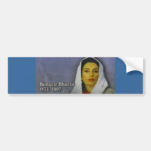 benazir bhutto bumper stickers