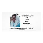 Benazir Bhutto Democracy Is The Best Revenge photo cards