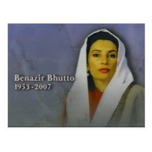benazir bhutto postcard