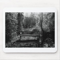 Bench at Sunset Mouse Pads