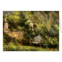 Bench - Edens Edge Greeting Cards