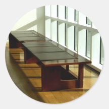 Bench In A Museum Sticker