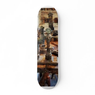 Bench in Dental Lab Custom Skate Board by SusanSavad