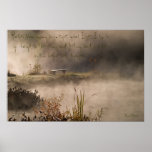 Bench Pond Steam Inspirational Poster
