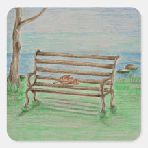 Bench. Sticker
