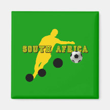 Bend it like Sipho - South Africa football gear Fridge Magnet