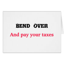 bend over card