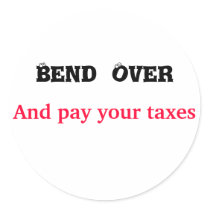 bend over sticker
