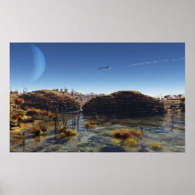 Beneath Alien Skies - Poster by scififantasies