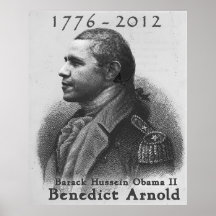 Benedict Arnold-Barack Hussein Obama Print