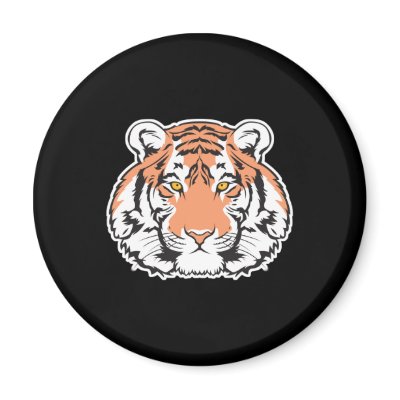 bengal tiger head magnets by doonidesignsanimals