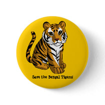 Bengal Tigers Button