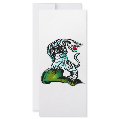 Bengal White Tiger Rack Cards by Mustang_Lady