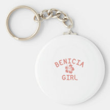 Benicia Pink Girl Key Chain