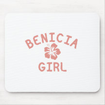 Benicia Pink Girl Mouse Pads