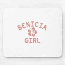 Benicia Pink Girl Mouse Pads