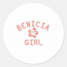 Benicia Pink Girl Stickers