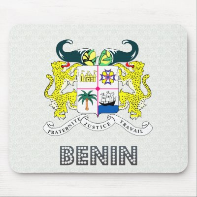 Benin Coat of Arms Mousepads by representmycountry