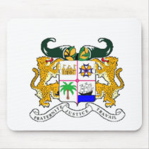Benín Coat of Arms Mousepads