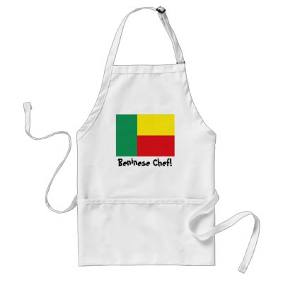 Benin flag chef apron by WorldGoods