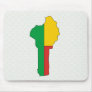 Benin Flag Map full size Mousepads