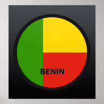 Benin Roundel quality Flag Posters