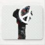 Benin Trendy Peace Sign with Beninese map Mouse Pad