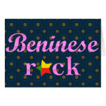 Benineses Rock - Cute Pink Greeting Card