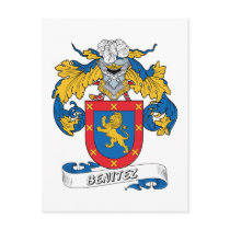 Benitez Family Crest Post Cards