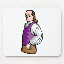 Benjamin Fanklin gentleman hands on hips Mousepads
