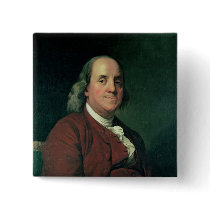 Benjamin Franklin, 1782 Pinback Button