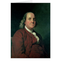 Benjamin Franklin, 1782 Greeting Card
