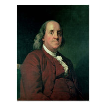 Benjamin Franklin, 1782 Postcard