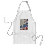 Benjamin Franklin and lightning Ukiyoe Aprons