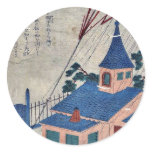 Benjamin Franklin and lightning Ukiyoe Sticker