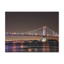 Benjamin Franklin Bridge Postcard