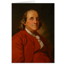 Benjamin Franklin by Gilbert Stewert Card