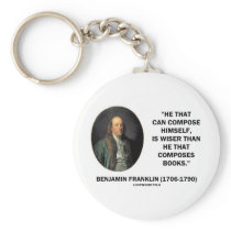 Benjamin Franklin Composes Himself Wiser Than