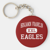 Benjamin Franklin - Eagles - Middle - Rocky Mount Keychain