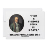 Benjamin Franklin Fish Visitors Stink In 3 Days invitations