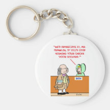 benjamin franklin poor richard keychain