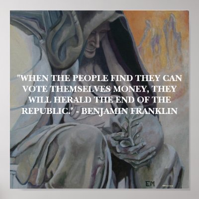 BENJAMIN FRANKLIN - POSTER by seapearls