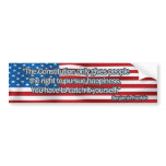 Benjamin Franklin Quote Bumpersticker