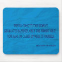Benjamin Franklin Quote mousepads