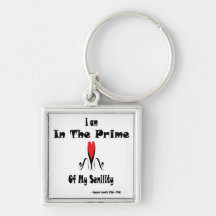 Benjamin Franklin Senility Keychains