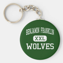 Benjamin Franklin - Wolves - High - Palos Heights Key Chains