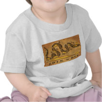 Benjamin Franklin's Join Or Die Political Cartoon Shirts